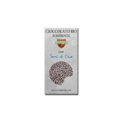 Natura d'Oriente Barretta bio di cioccolato fondente 92% con semi di chia 20g
