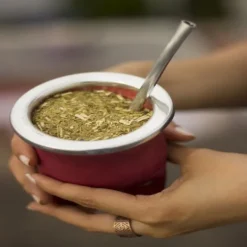 Natura d'Oriente Bombilla in acciaio per mate