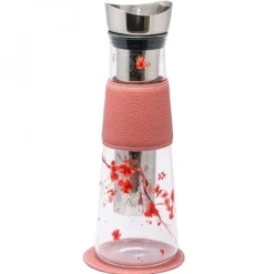 Natura d'Oriente Caraffa in vetro con infusore in acciaio