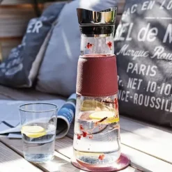 Natura d'Oriente Caraffa in vetro con infusore in acciaio