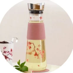 Natura d'Oriente Caraffa in vetro con infusore in acciaio