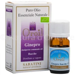 Natura d'Oriente Olio Essenziale di Bacche di  Ginepro Bio 10 Ml