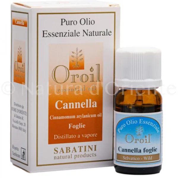 Natura d'Oriente Olio Essenziale di Foglie di Cannella 10 Ml