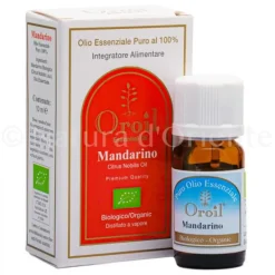 Natura d'Oriente Olio Essenziale di Mandarino Bio  10 Ml  - per uso Alimentare