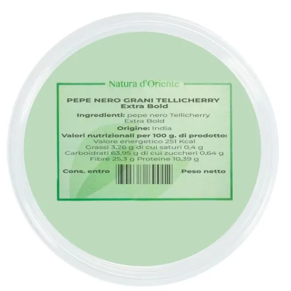 Natura d'Oriente Pepe Nero Tellicherry in Grani