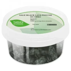 Natura d'Oriente Sale black lava fiocchi di cipro