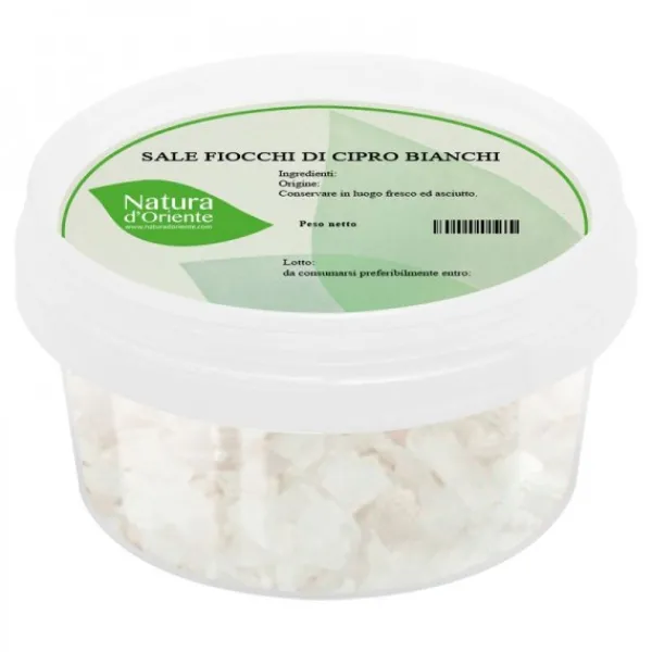 Natura d'Oriente Sale fiocchi di cipro bianchi