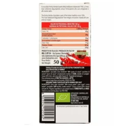 Natura d'Oriente Tavoletta Bio di cioccolato extra fondente 85% con sale rosso delle Hawaii 50g