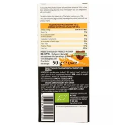 Natura d'Oriente Tavoletta Bio di cioccolato extra fondente 85% con zenzero 50g