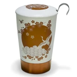 Natura d'Oriente Tazza in porcellana Airone Vendita online Colore Bianco