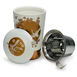 Natura d'Oriente Tazza in porcellana Airone   Vendita online Colore Bianco