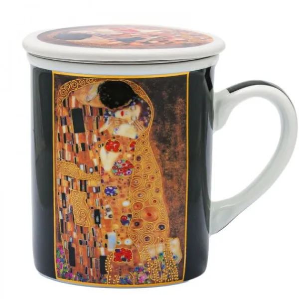 Natura d'Oriente Tazza in porcellana bacio Klimt con filtro