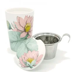 Natura d'Oriente Tazza in porcellana ninfee
