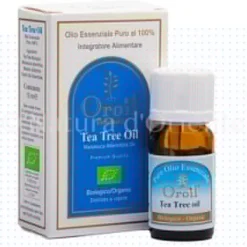 Natura d'Oriente Tea Tree Oil - Olio Essenziale biologico 10 Ml  -per uso alimentare