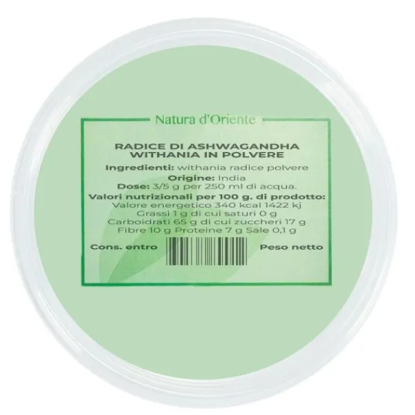 Natura d'Oriente Withania Somnifera Ashwagandha in polvere